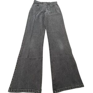 Vintage Talbots Jeans Womens 4 Black Flare Leg High Rise Stretch Denim Y2K 90s